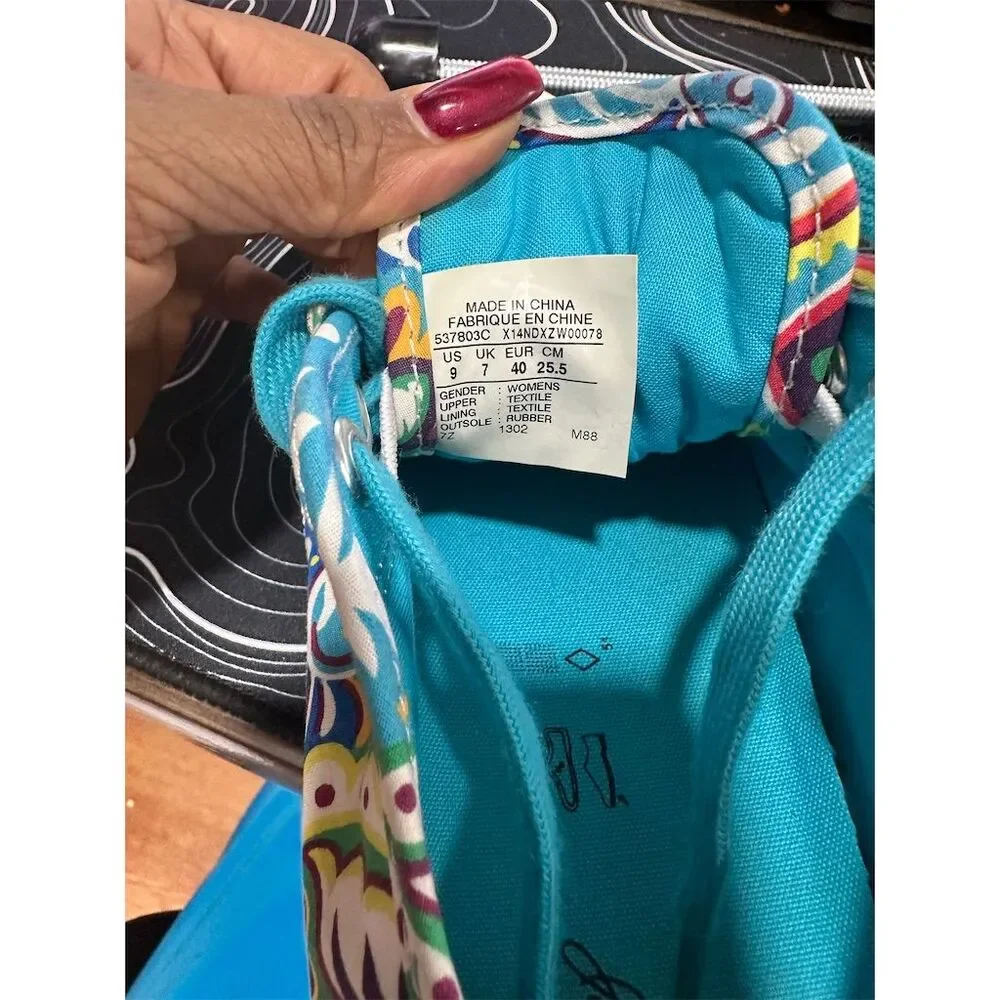 Converse Jack Purcell Women's Floral Paisley Sneakers Size 5.5 - Picture 4 of 12